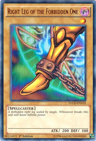 Yu-Gi-Oh! - Right Leg of The Forbidden One (YGLD-ENA18) - Yugi's